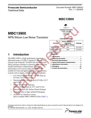 MBC13900NT1 datasheet  